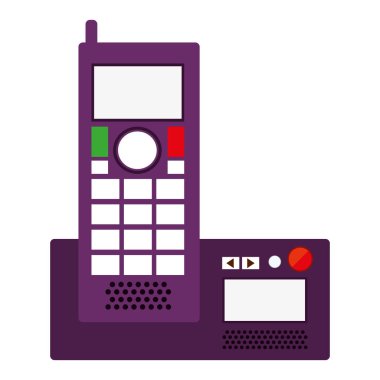 siluet ofis telefon ile kablolu