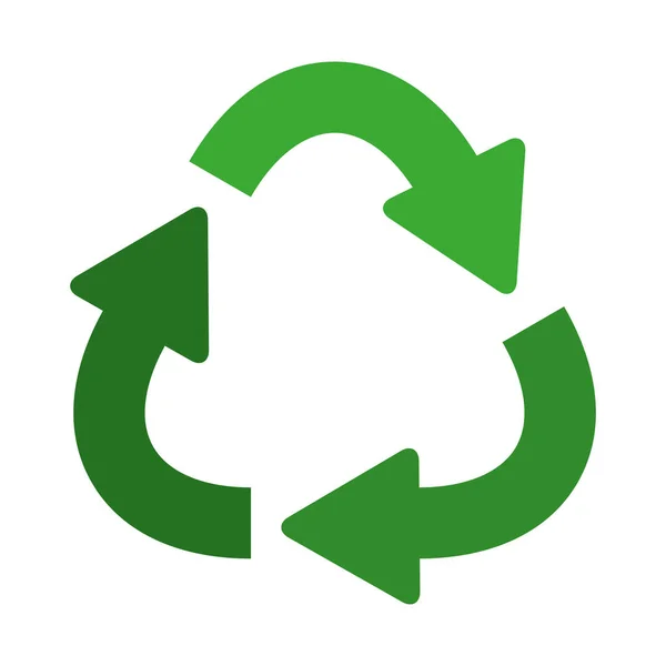 green separate recycling symbol shape with arrows — Stock ...