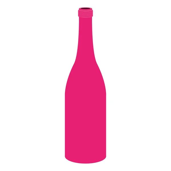 Силуэт с пурпурным цветом бутылки — стоковый вектор