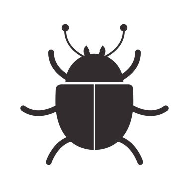 Siber güvenlik tasarımı ile tek renkli siluet