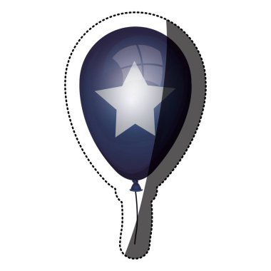 İzole ABD balon tasarım