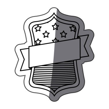 Gövde tasarımı içinde izole ABD bayrağı