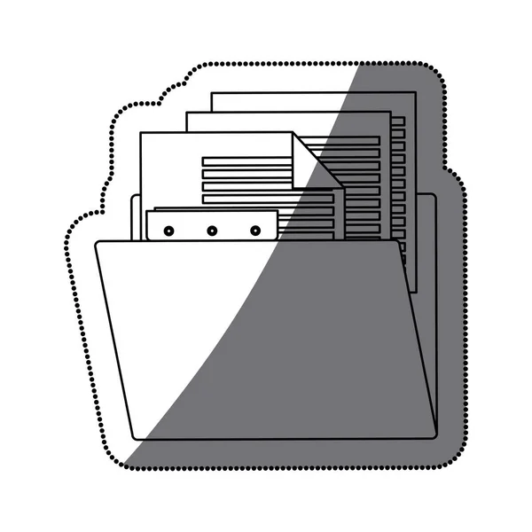 Desenho isolado de documentos e ficheiros —  Vetores de Stock