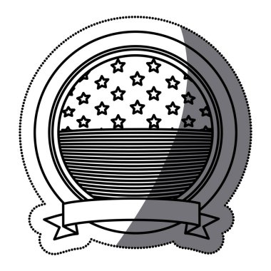 İzole ABD bayrağı düğmesi tasarım içinde