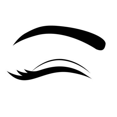 Kadın göz karikatür tasarım