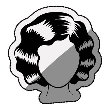 İzole kadın baş tasarım