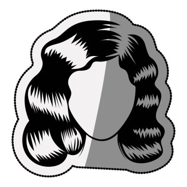 İzole kadın baş tasarım