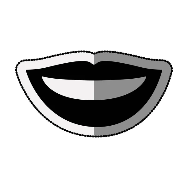 Female mouth cartoon design — Stock Vector