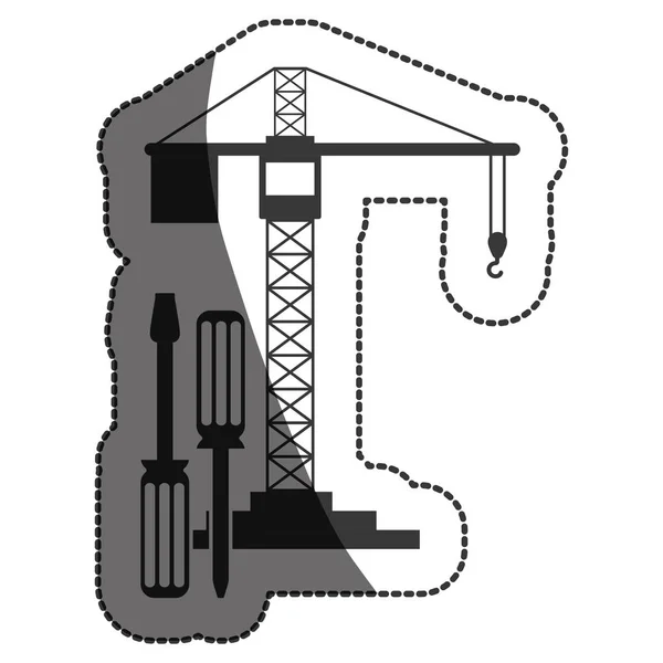 Ізольований кран конструкції — стоковий вектор