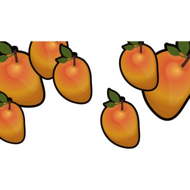 İzole mango meyve tasarım
