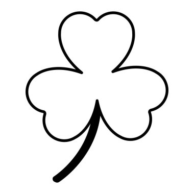 İzole yonca yaprağı tasarım