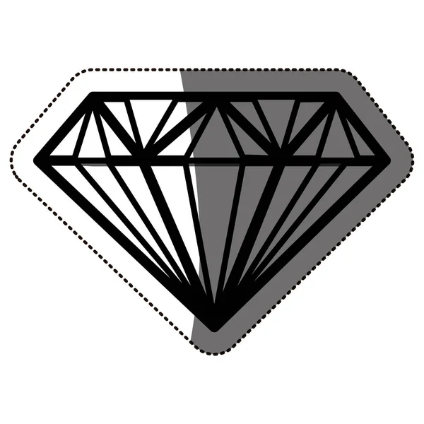 Diseño de diamante aislado — Vector de stock