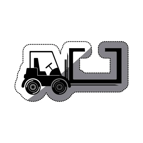 Isolated delivery forklift design — Stock Vector