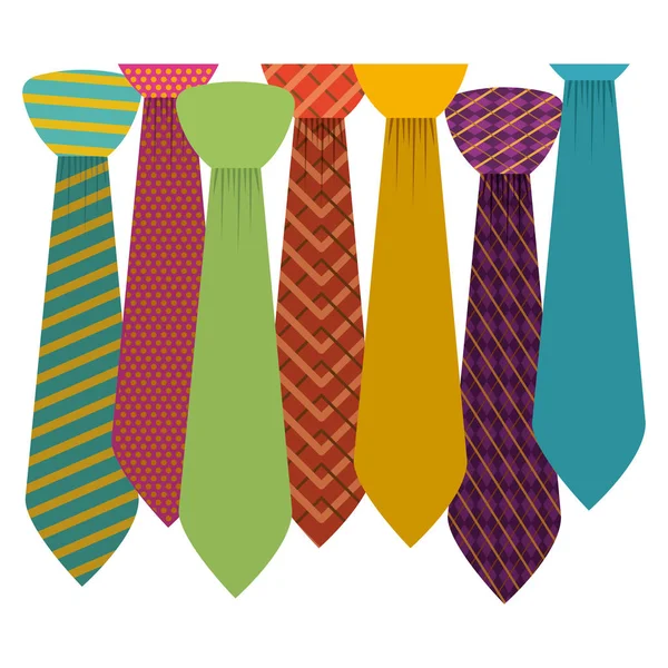 孤立的领带设计 — 图库矢量图片