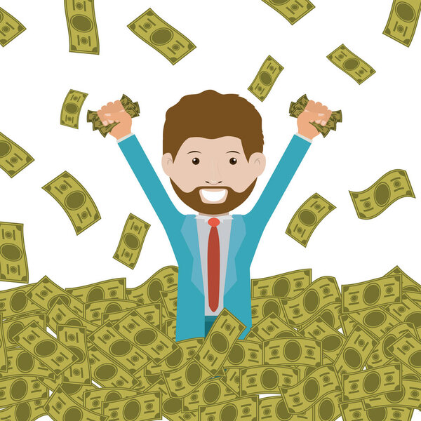 Изолированный проект и дизайн для бизнесменов
