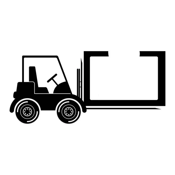 Isolated delivery forklift design — Stock Vector