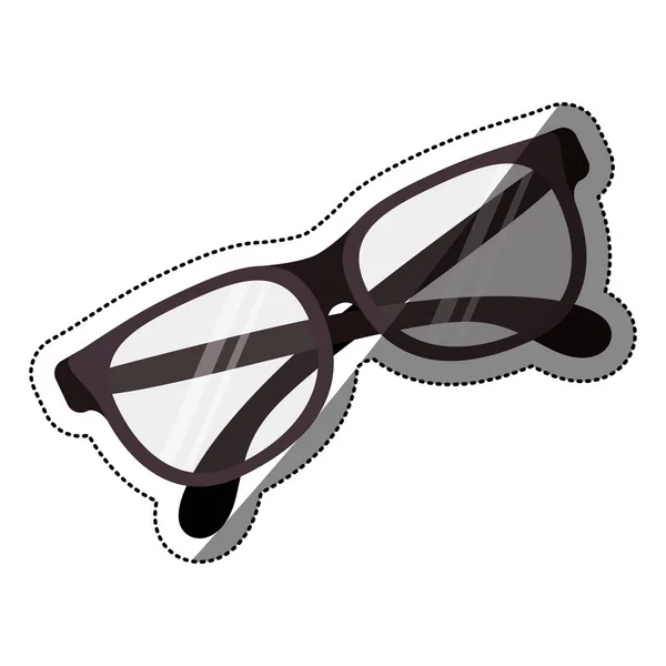 Geïsoleerde modevormgeving bril — Stockvector