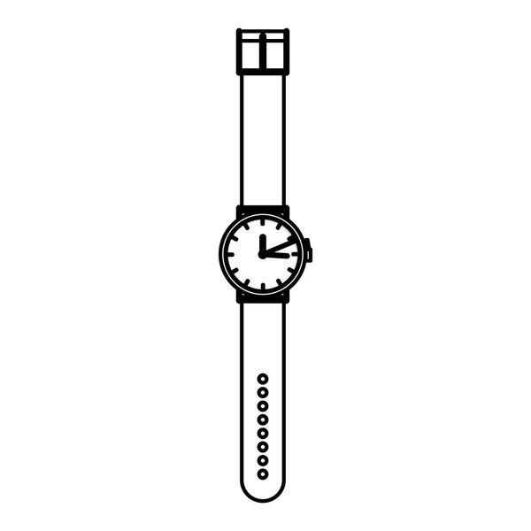Ізольований дизайн чоловічого годинника — стоковий вектор