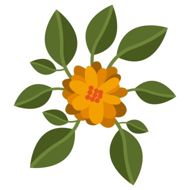 İzole çiçek dekorasyon