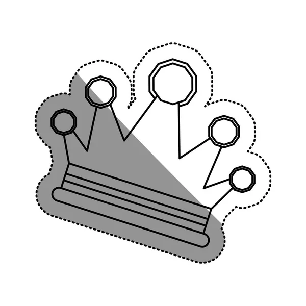 孤立的冠设计 — 图库矢量图片