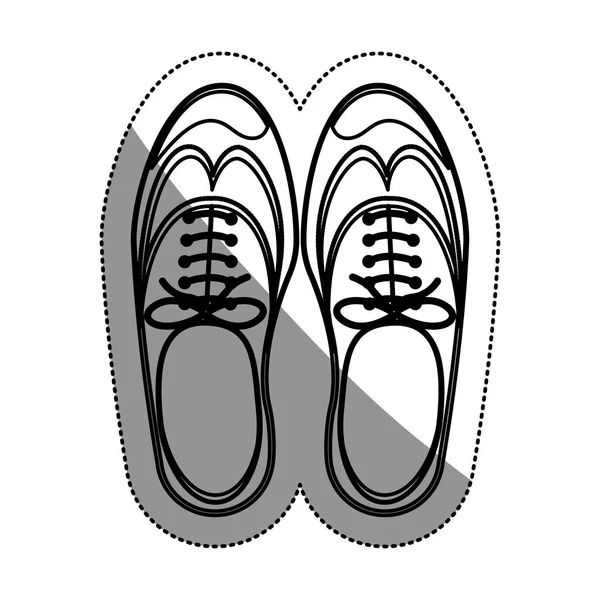 Conception de chaussures isolées pour hommes — Image vectorielle