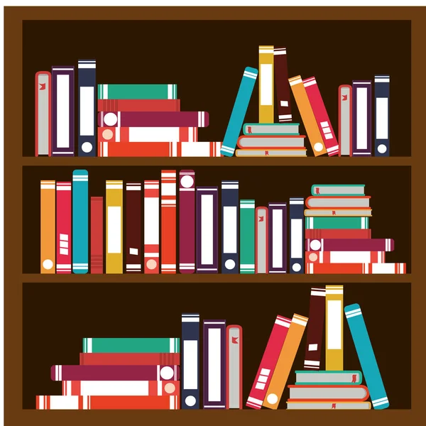 Bok av bibliotek design — Stock vektor
