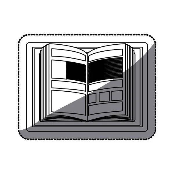 Conception isolée ebook — Image vectorielle