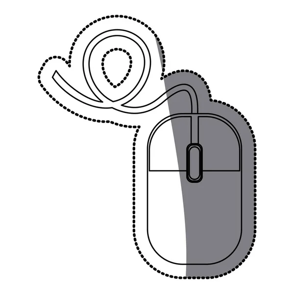 Diseño aislado del dispositivo del ratón — Vector de stock