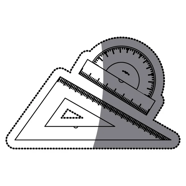 Isolated ruler design — Stock Vector