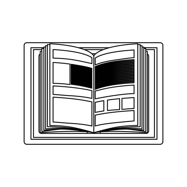 Conception isolée ebook — Image vectorielle
