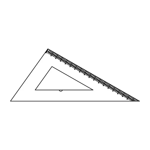 Projeto isolado da régua — Vetor de Stock