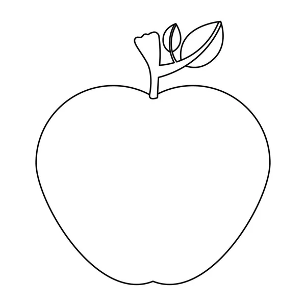 Conception de pommes isolées — Image vectorielle