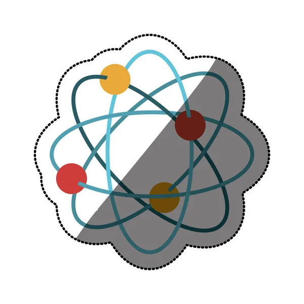 Isolierte Atomkonstruktion — Stockvektor