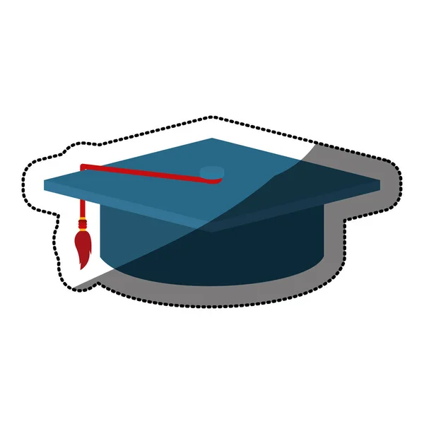 Απομονωμένη σχεδιασμό καπάκι αποφοίτηση — Διανυσματικό Αρχείο