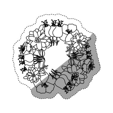 İzole çiçek dekorasyon