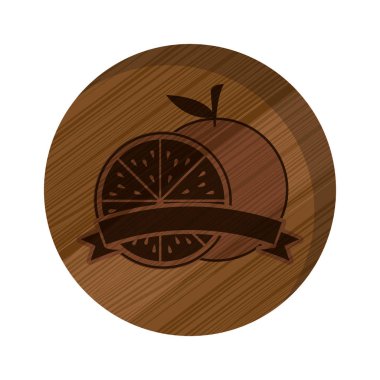 Yalıtılmış turuncu tasarım