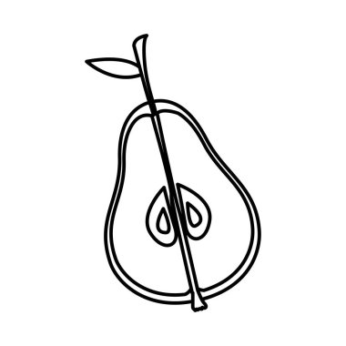 İzole armut tasarım