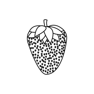 İzole çilek tasarım