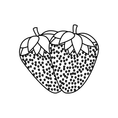 İzole çilek tasarım