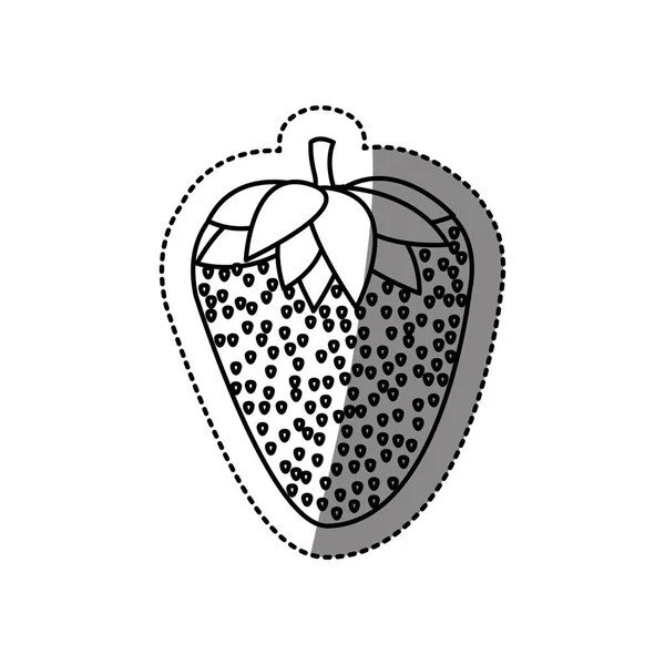孤立的草莓设计 — 图库矢量图片
