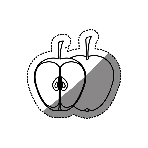 Isoleret æble design – Stock-vektor