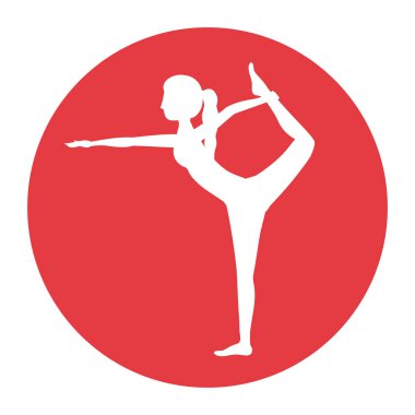 İzole kız pratik streç tasarlamak