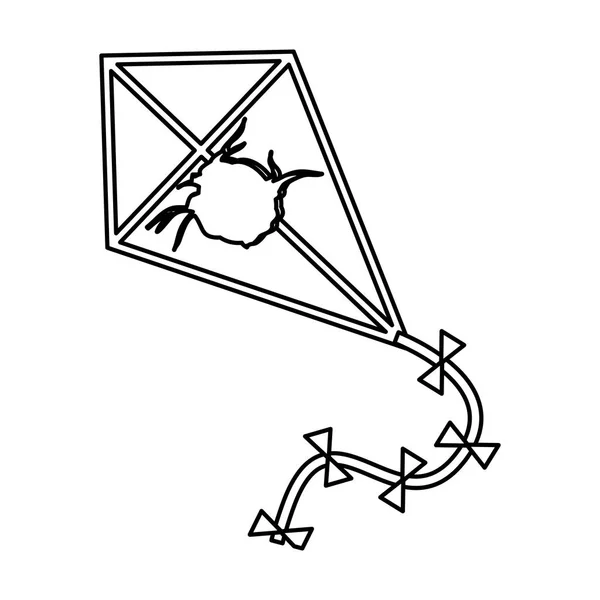 Elszigetelt kite játék design — Stock Vector