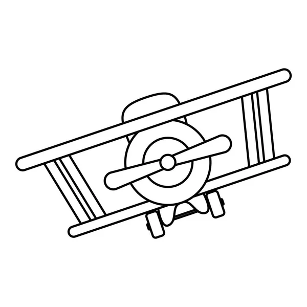 Isolerade leksak flygplan design — Stock vektor