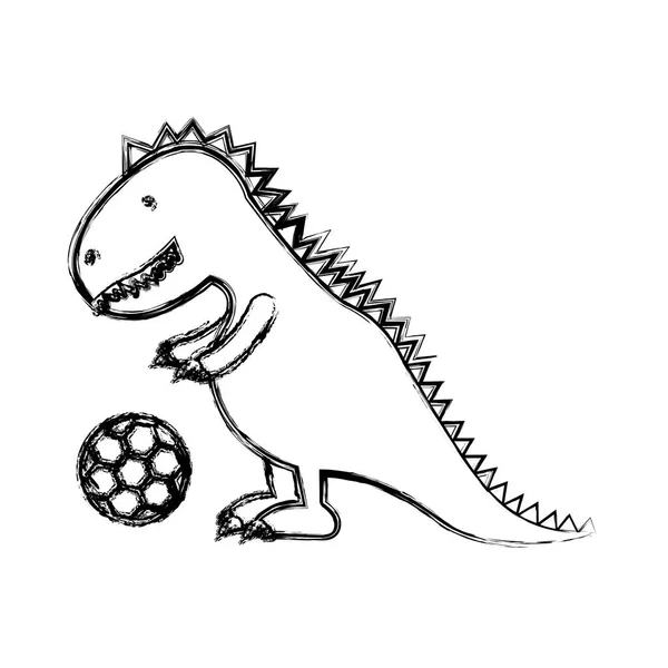 Jouet isolé design dinosaure — Image vectorielle