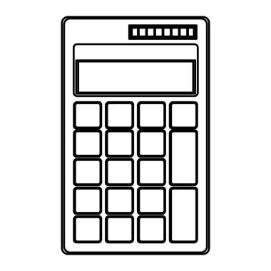 İzole hesap makinesi cihazlı tasarım