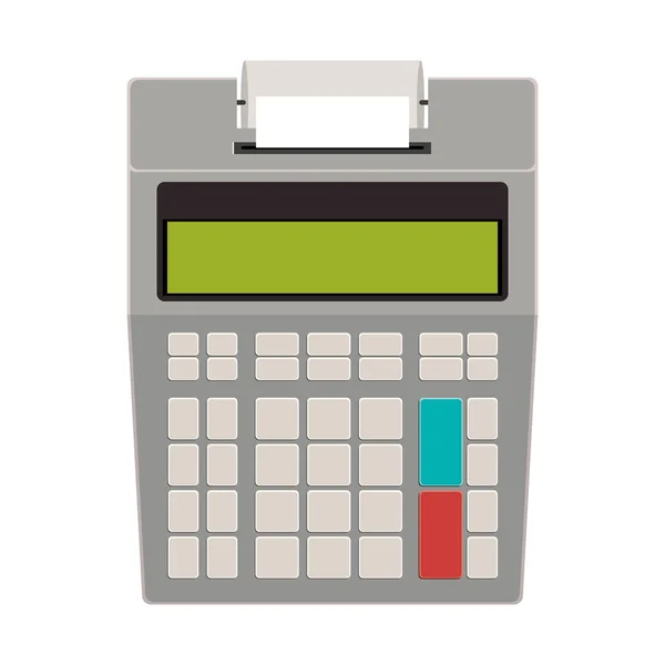 Isolated calculator device design — Stock Vector