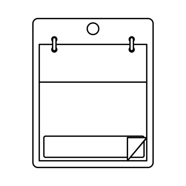 Conception de calendrier isolé — Image vectorielle