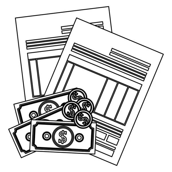 Geïsoleerde belasting formulierontwerp — Stockvector