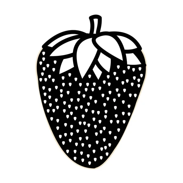 孤立的草莓设计 — 图库矢量图片